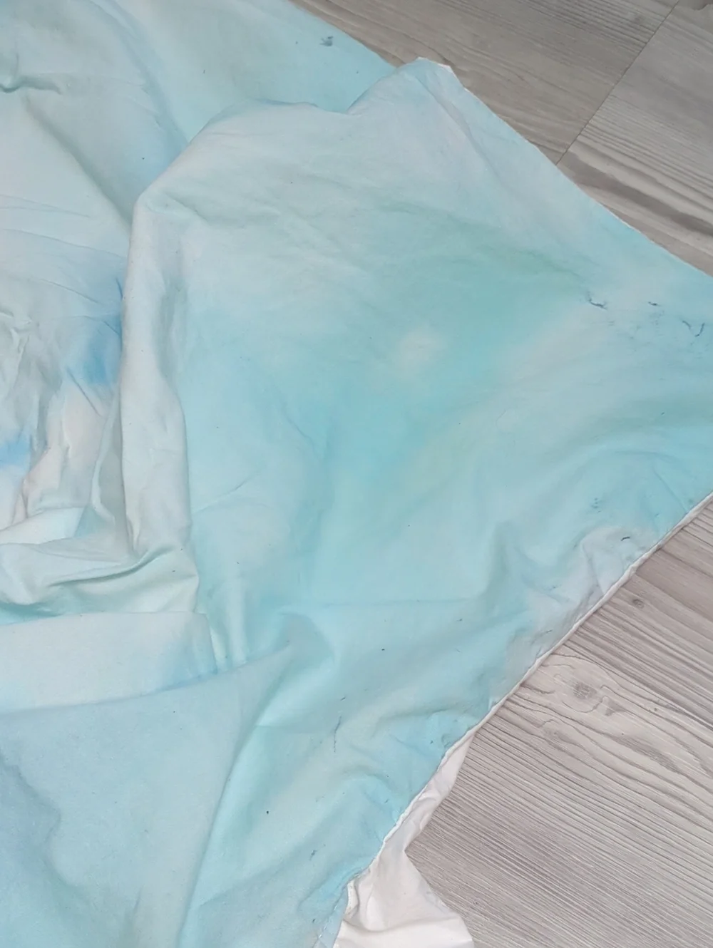 Pottery Barn Teen PBteen Full Queen Duvet Sham Pastel Watercolor Organic Cotton